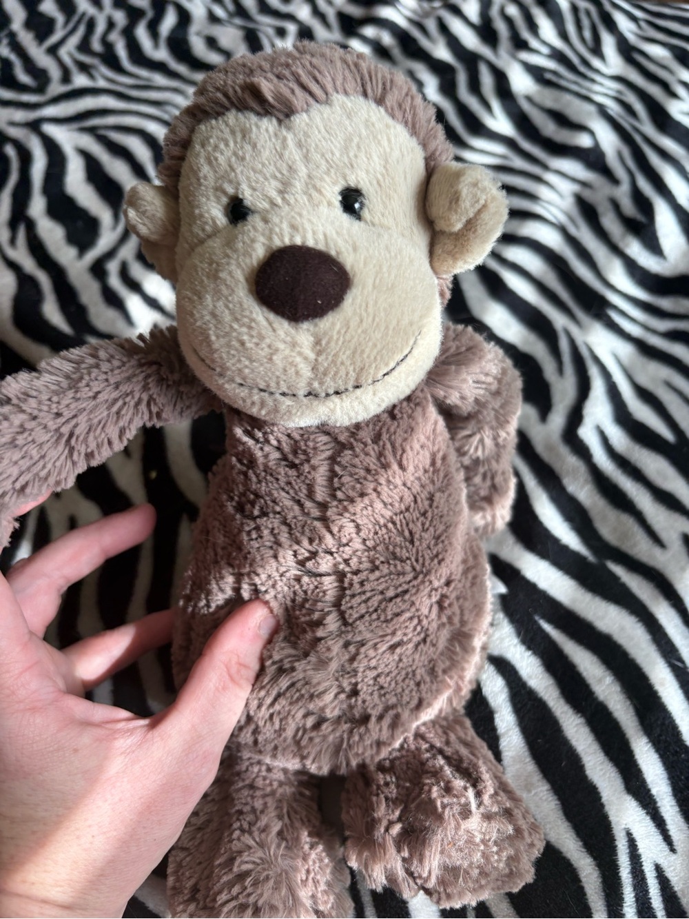 Jellycat Brown and Cream Monkey Plush retired